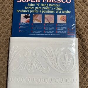 Super Fresco Paint 'N' Hang Pre-pasted Borders Grecian 93076 set of 6.